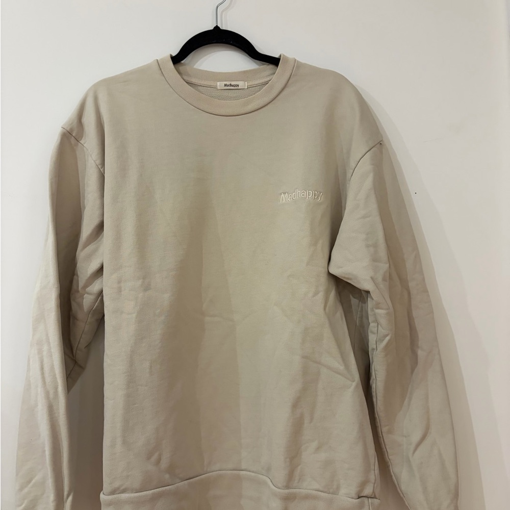 Madhappy Cream Crewneck Sweater
